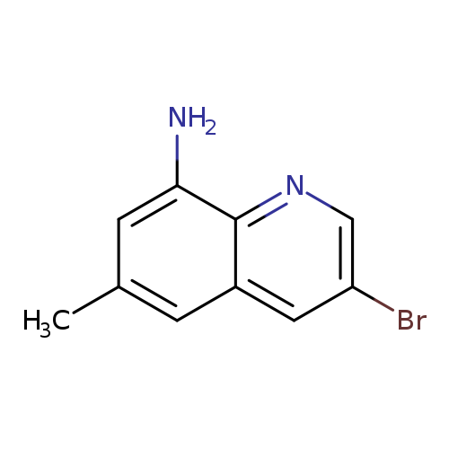 Brc1cnc2c(c1)cc(cc2N)C