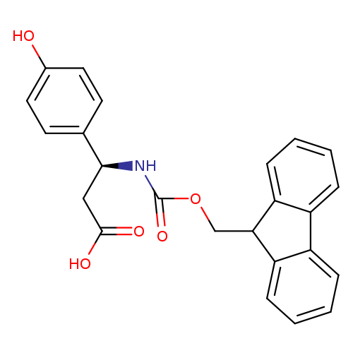 OC(=O)C[C@@H](c1ccc(cc1)O)NC(=O)OCC1c2ccccc2c2c1cccc2