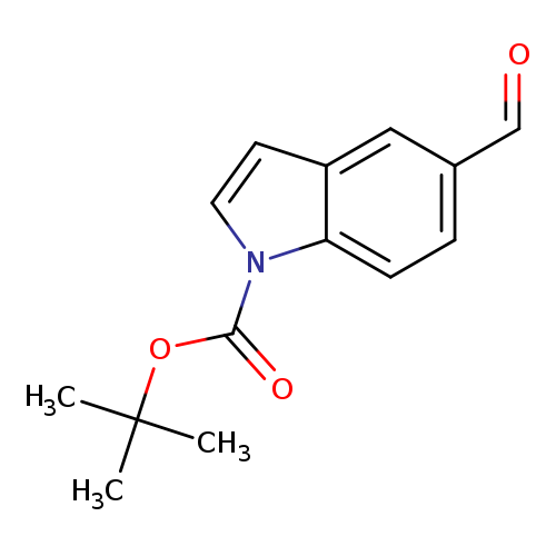 O=Cc1ccc2c(c1)ccn2C(=O)OC(C)(C)C