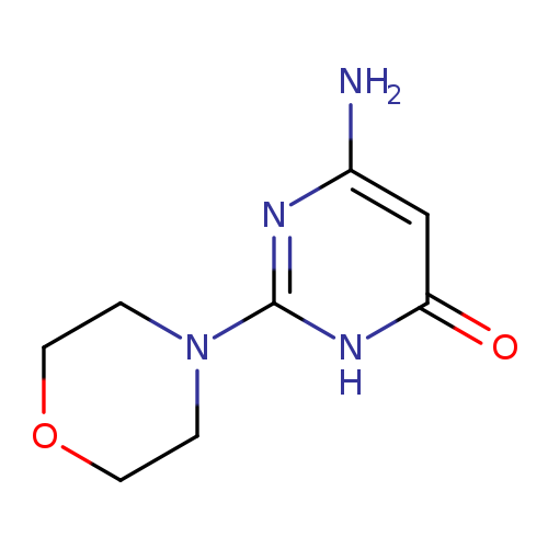 Nc1nc([nH]c(=O)c1)N1CCOCC1