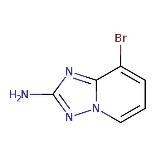 Nc1nn2c(n1)c(Br)ccc2