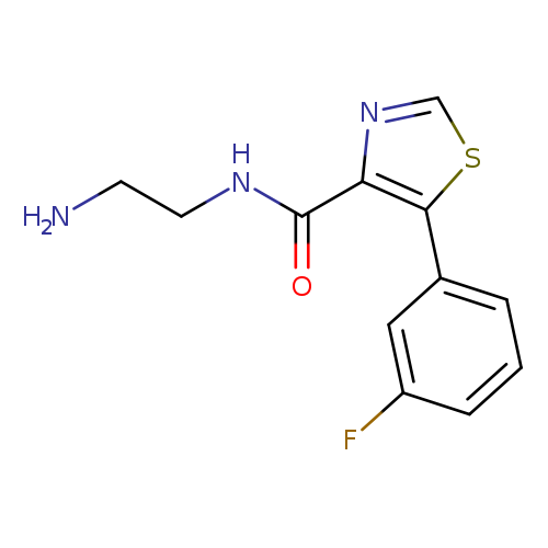 NCCNC(=O)c1ncsc1c1cccc(c1)F