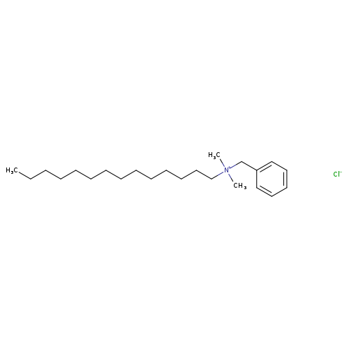 CCCCCCCCCCCCCC[N+](Cc1ccccc1)(C)C.[Cl-]