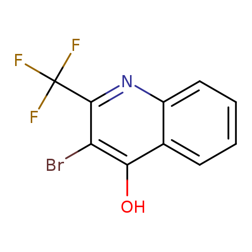 Brc1c(O)c2ccccc2nc1C(F)(F)F