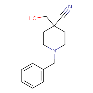 OCC1(CCN(CC1)Cc1ccccc1)C#N