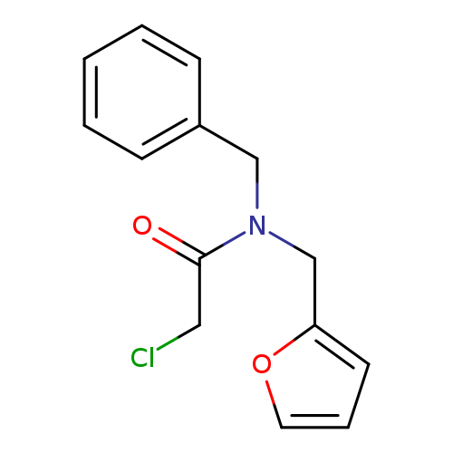 ClCC(=O)N(Cc1ccco1)Cc1ccccc1