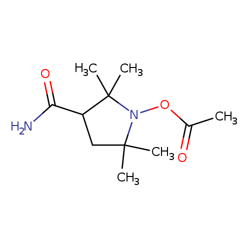 CC(=O)ON1C(C)(C)CC(C1(C)C)C(=O)N