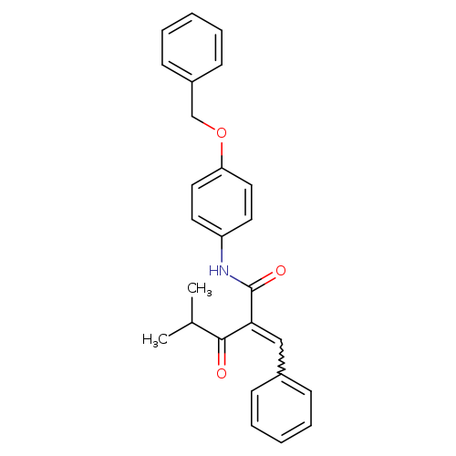CC(C(=O)C(=Cc1ccccc1)C(=O)Nc1ccc(cc1)OCc1ccccc1)C