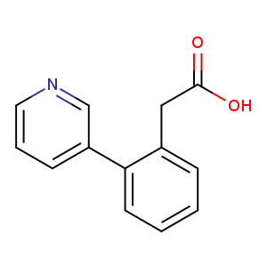OC(=O)Cc1ccccc1c1cccnc1