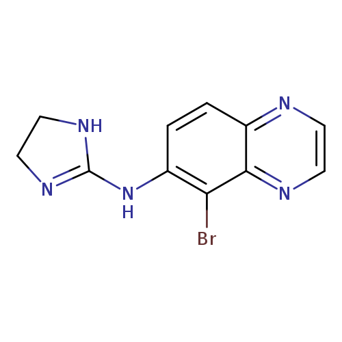 Brc1c(ccc2c1nccn2)NC1=NCCN1