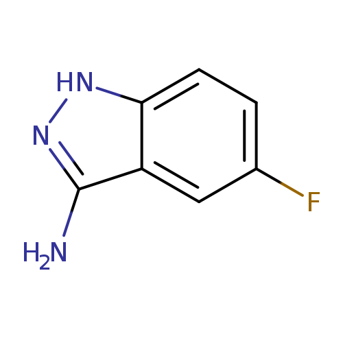 Fc1ccc2c(c1)c(N)n[nH]2