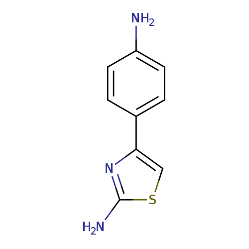 Nc1ccc(cc1)c1csc(n1)N