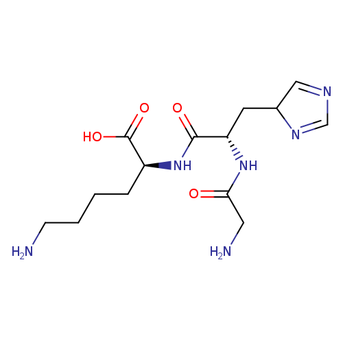 NCCCC[C@@H](C(=O)O)NC(=O)[C@@H](NC(=O)CN)CC1N=CN=C1