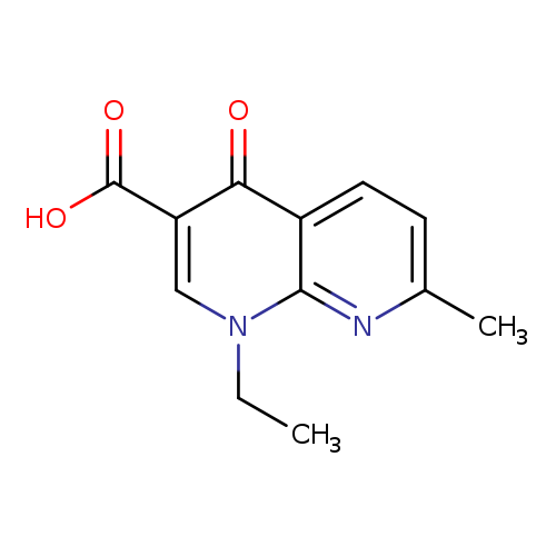 CCn1cc(C(=O)O)c(=O)c2c1nc(C)cc2