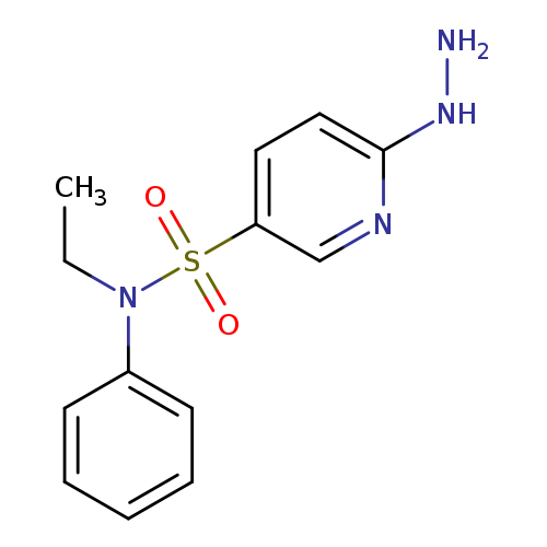 CCN(S(=O)(=O)c1ccc(nc1)NN)c1ccccc1