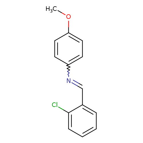 COc1ccc(cc1)N=Cc1ccccc1Cl