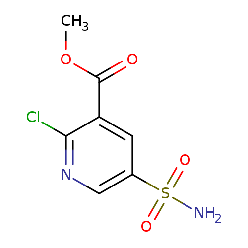 COC(=O)c1cc(cnc1Cl)S(=O)(=O)N