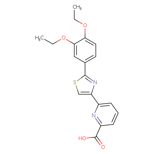 CCOc1cc(ccc1OCC)c1scc(n1)c1cccc(n1)C(=O)O