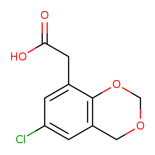 OC(=O)Cc1cc(Cl)cc2c1OCOC2