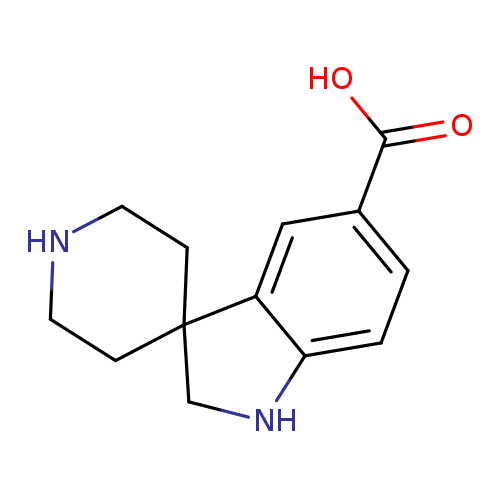 OC(=O)c1ccc2c(c1)C1(CCNCC1)CN2