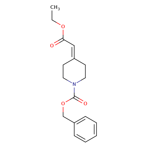 CCOC(=O)C=C1CCN(CC1)C(=O)OCc1ccccc1