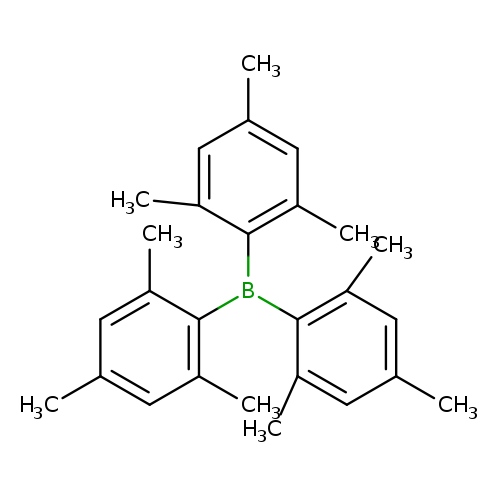 Cc1cc(C)cc(c1B(c1c(C)cc(cc1C)C)c1c(C)cc(cc1C)C)C