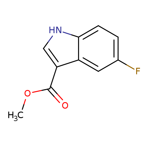 COC(=O)c1c[nH]c2c1cc(F)cc2