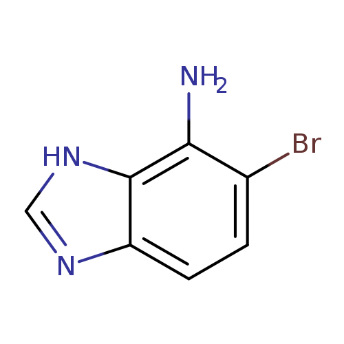 Brc1ccc2c(c1N)[nH]cn2