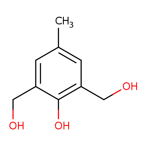OCc1cc(C)cc(c1O)CO