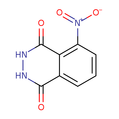 [O-][N+](=O)c1cccc2c1c(=O)[nH][nH]c2=O