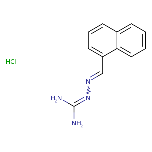 NC(=NN=Cc1cccc2c1cccc2)N.Cl