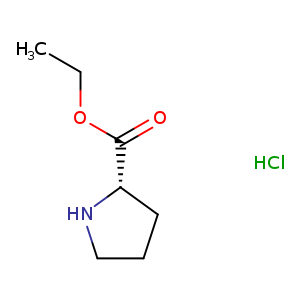 CCOC(=O)[C@@H]1CCCN1.Cl
