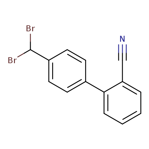 N#Cc1ccccc1c1ccc(cc1)C(Br)Br
