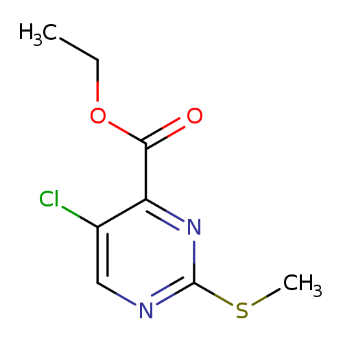 CCOC(=O)c1nc(SC)ncc1Cl