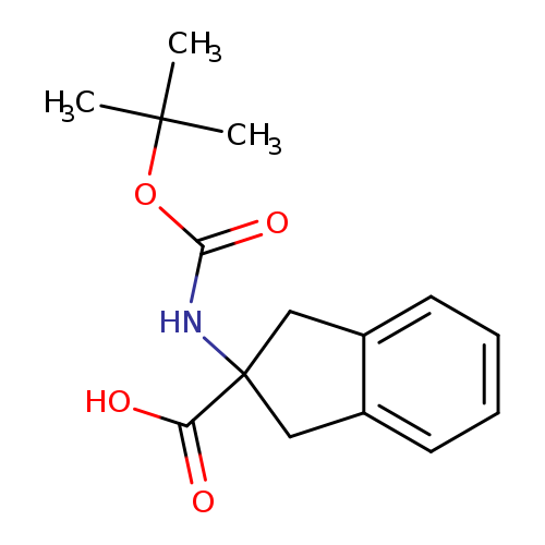 O=C(NC1(Cc2c(C1)cccc2)C(=O)O)OC(C)(C)C