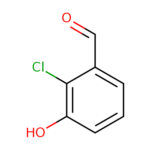 O=Cc1cccc(c1Cl)O