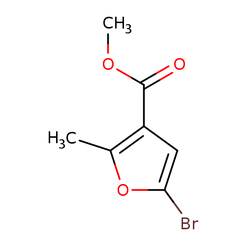 Cc1oc(cc1C(=O)OC)Br