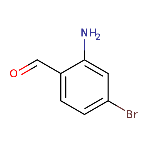 O=Cc1ccc(cc1N)Br