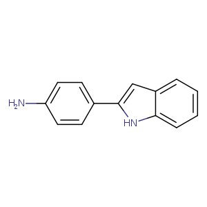 Nc1ccc(cc1)c1cc2c([nH]1)cccc2
