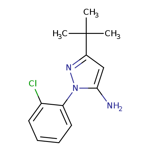 Clc1ccccc1n1nc(cc1N)C(C)(C)C
