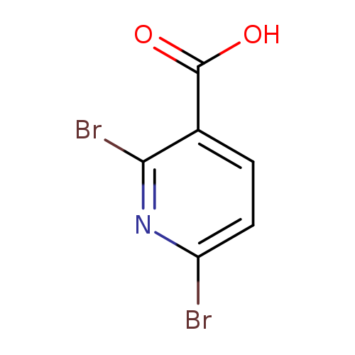 OC(=O)c1ccc(nc1Br)Br