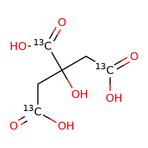 O[13C](=O)C(C[13C](=O)O)(C[13C](=O)O)O
