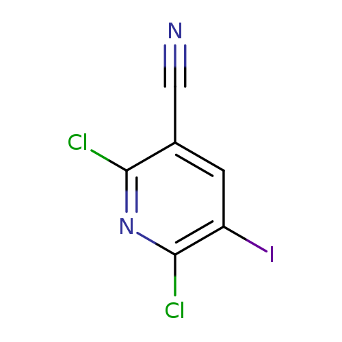 N#Cc1cc(I)c(nc1Cl)Cl