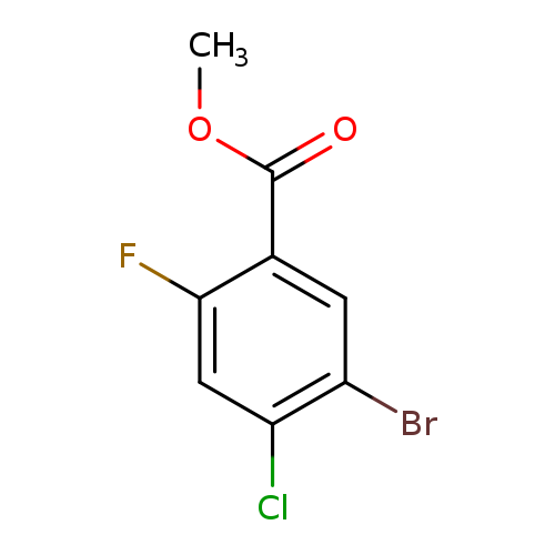 COC(=O)c1cc(Br)c(cc1F)Cl