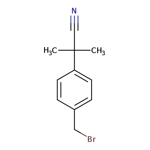 BrCc1ccc(cc1)C(C#N)(C)C