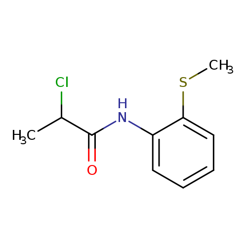CSc1ccccc1NC(=O)C(Cl)C