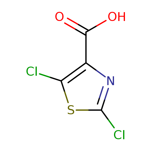 Clc1sc(c(n1)C(=O)O)Cl