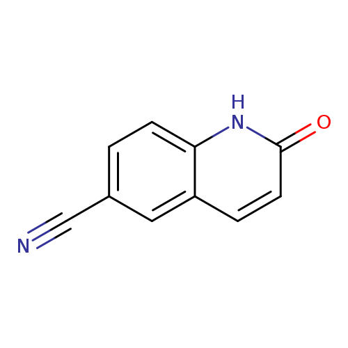N#Cc1ccc2c(c1)ccc(=O)[nH]2