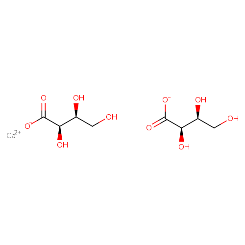OC[C@@H]([C@H](C(=O)[O-])O)O.OC[C@@H]([C@H](C(=O)[O-])O)O.[Ca+2]