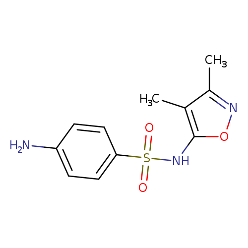 Nc1ccc(cc1)S(=O)(=O)Nc1onc(c1C)C